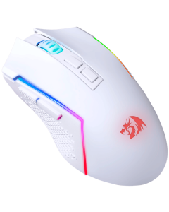Миша бездротова ігрова Redragon Trident RGB/,8000dpi, (2.4G+Bluetooth) Біла (White)