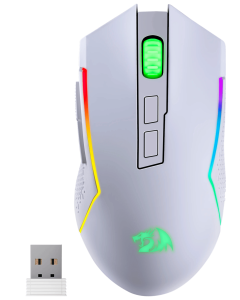 Миша бездротова ігрова Redragon Trident RGB/,8000dpi, (2.4G+Bluetooth) Біла (White)