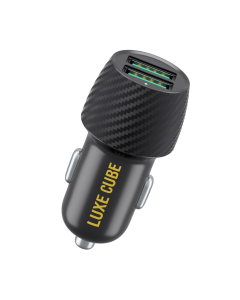 Автомобільний зарядний пристрій Luxe Cube 2USB 17W (8886668698498) Чорний (Black)