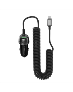 Автомобільний зарядний пристрій Promate PowerDrive-33PDC 33W Чорний (Black)