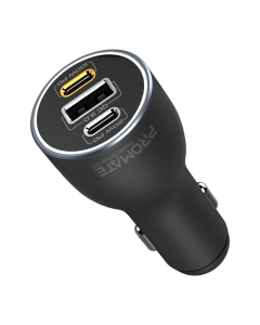 Автомобільний зарядний пристрій Promate PowerDrive-120 120W Чорний (Black)
