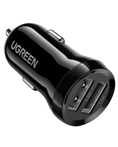 Автомобільний зарядний пристрій UGREEN ED018 24W 2xUSB Car Charger Чорний (Black)