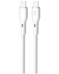 USB кабель XO NBQ231B Rock Series Type-C to Type-C - 60W - 1м Білий (White)