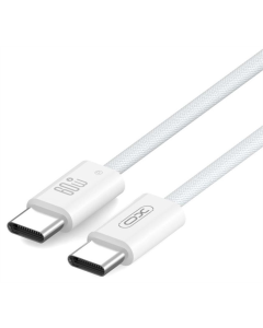 USB кабель XO NBQ273 Imitation Series Type-C to Type-C - 60W - 1м Білий (White)