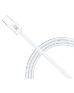 USB кабельXO NBQ260A High-fashion Series Type-C to Type-C - 60W - 1м Білий (White)
