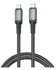 USB-кабель XO NBQ264A High Power Braided Type-C to Type-C - 240 Вт - 2 м Черный (Black)