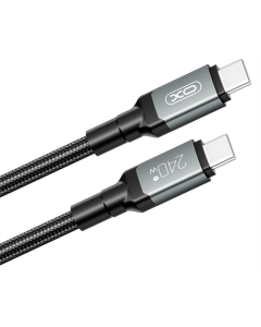 USB-кабель XO NBQ264A High Power Braided Type-C to Type-C - 240 Вт - 2 м Черный (Black)