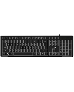 Клавіатура Genius SlimStar 820 з підсвіткою USB Чорна (Black)