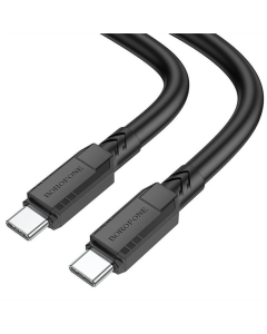 USB-кабель Borofone BX81 Type-C to Type-C 60W (1м) Черный (Black)