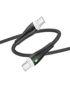 USB-кабель Borofone BX100 Advantage 60W Type-C to Type-C (1м) Черный (Black)
