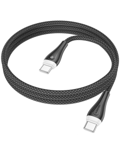 USB-кабель Borofone BX100 Advantage 60W Type-C to Type-C (1м) Черный (Black)