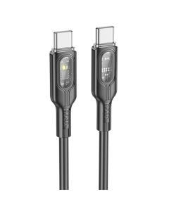 USB-кабель Hoco U120 60W Type-C to Type-C (1.2м) Черный (Black)