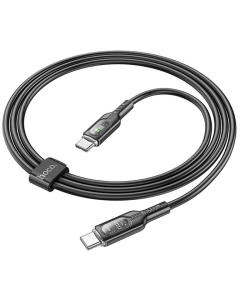 USB-кабель Hoco U120 60W Type-C to Type-C (1.2м) Черный (Black)