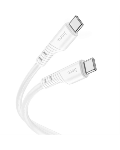 USB-кабель Hoco X97 Crystal цвет Type-C to Type-C 60W (1м) Белый (White)