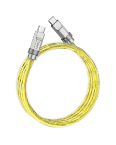 USB кабель Hoco U113 Solid 100W Type-C to Type-C (1м) Золотий (Gold)