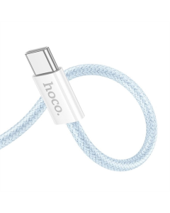 USB-кабель Hoco X104 Source 60W Type-C to Type-C (1м) Синий (Blue)