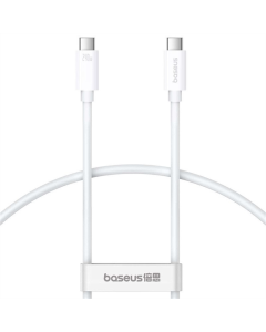 USB-кабель Baseus Superior 2 USB4 Full-Function Type-C к Type-C 240W (1м) Белый (Moon White)