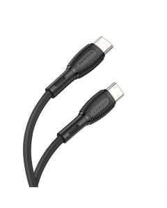 USB-кабель Borofone BX86 Advantage Type-C to Type-C 60W (1м) Черный (Black)