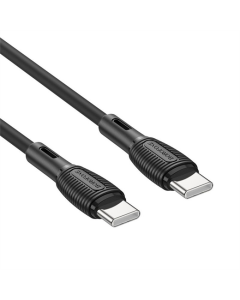 USB-кабель Borofone BX86 Advantage Type-C to Type-C 60W (1м) Черный (Black)