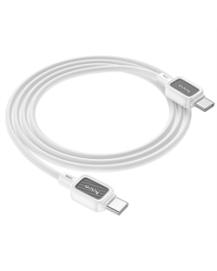 USB-кабель Hoco X108 Benefit 60W Type-C to Type-C (1м) Белый (White)