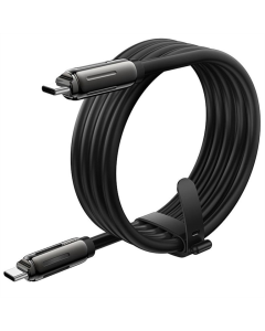 USB кабель Hoco U136 Prize Type-C to Type-C 60W (1.2м) Чорний (Black)