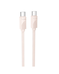 USB-кабель Hoco X114 Energy Type-C to Type-C 60W (1м) Розовый (розовый)