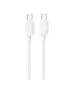 USB-кабель Hoco X113 Beneficio Type-C to Type-C 60W (1м) Белый (White)