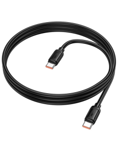 USB-кабель Hoco X115 Surpass Type-C к Type-C 240W (1м) Черный (Black)