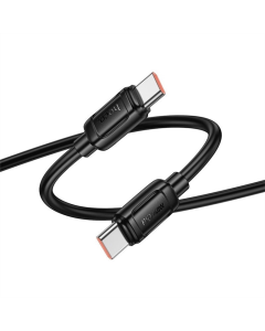 USB-кабель Hoco X115 Surpass Type-C к Type-C 240W (1м) Черный (Black)