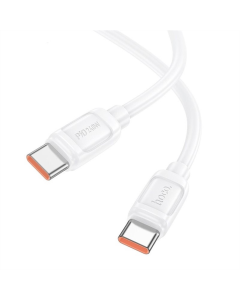 USB кабель Hoco X115 Surpass Type-C to Type-C 240W (1м) Білий (White)