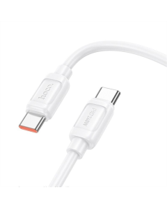 USB кабель Hoco X115 Surpass Type-C to Type-C 240W (1м) Білий (White)