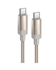 USB-кабель Hoco X117 Star Type-C to Type-C 60W (1м) Золотой (Gold)