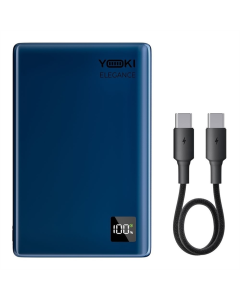 PowerBank 5000 mAh Yoki Elegance YK-MPE515 Wireless 15W Синій (Deep Blue)