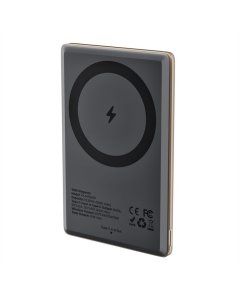 PowerBank 5000 mAh Yoki Elegance YK-MPE515 Wireless 15W Золотий (Titan)