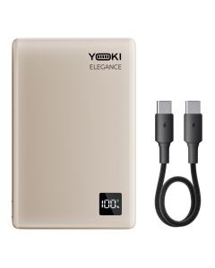 PowerBank 5000 mAh Yoki Elegance YK-MPE515 Wireless 15W Золотий (Titan)