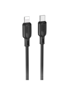 USB-кабель Borofone BX113 Lenny Type-C to Lightning 27W (3м) Черный (Black)