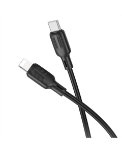 USB-кабель Borofone BX113 Lenny Type-C to Lightning 27W (3м) Черный (Black)