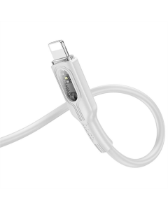 USB кабель Hoco U120 Type-C to Lightning (1.2м) 27W Сірий (Gray)