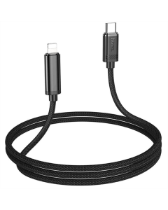 USB-кабель Hoco U127 Power Type-C to Lightning (1.2м) Черный (Black)