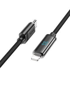 USB-кабель Hoco U127 Power Type-C to Lightning (1.2м) Черный (Black)