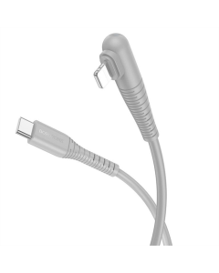 USB-кабель Borofone BX105 Corriente Type-C to Lightning (1м) Серый (Gray)