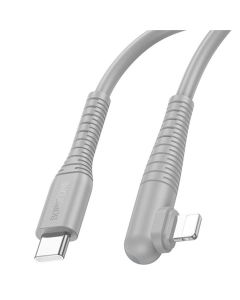 USB-кабель Borofone BX105 Corriente Type-C to Lightning (1м) Серый (Gray)