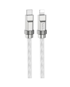 USB кабель Hoco U113 Solid 20W Type-C to Lightning (1м) Срібний (Silver)