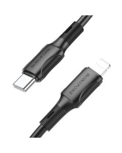 USB кабель Borofone BX80 Succeed Type-C to Lightning 20W (1м) Чорний (Black)