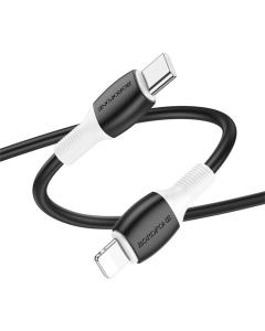 USB-кабель Borofone BX84 Rise Type-C to Lightning 20W (1м) Черный (Black)