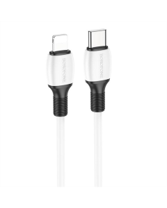 USB-кабель Borofone BX84 Rise Type-C to Lightning 20W (1м) Белый (White)
