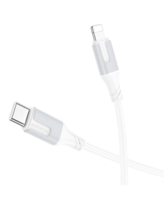 USB-кабель Borofone BX101 Creator 27W Type-C to Lightning (1м) Белый (White)