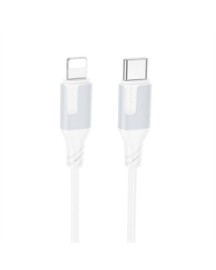 USB-кабель Borofone BX101 Creator 27W Type-C to Lightning (1м) Белый (White)