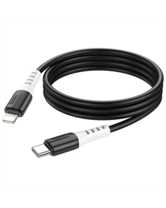 USB кабель Hoco X82 Silicone Type-C to Lightning 20W (1м) Чорний (Black)