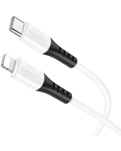USB кабель Hoco X82 Silicone Type-C to Lightning 20W (1м) Білий (White)